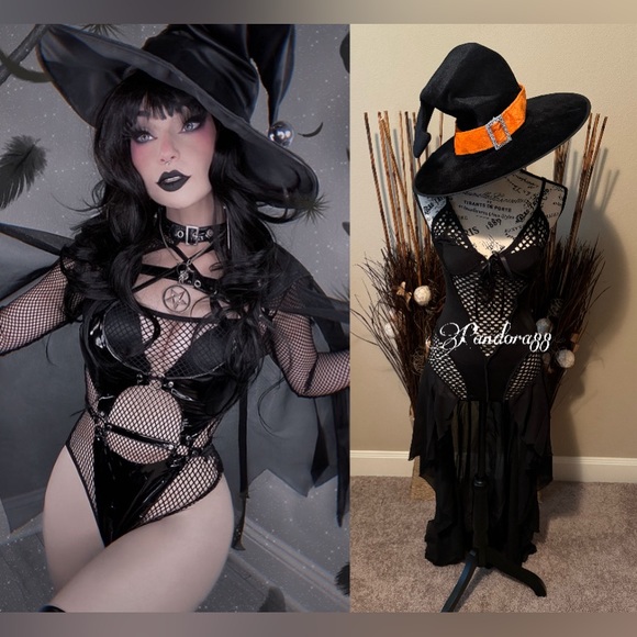 Sexy witch fallen angel Medusa spell seductress costume - Picture 10 of 11